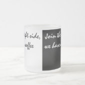 白黒コーヒー フロストグラスマグカップ (中央)