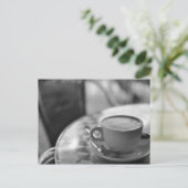 白黒コーヒー ポストカード (スタンド正面)