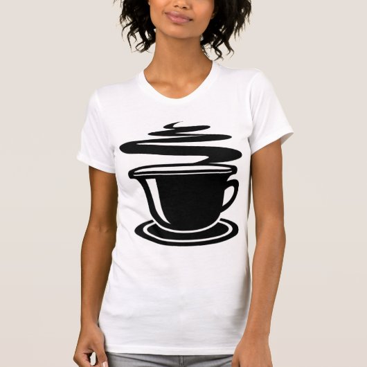 白黒コーヒーTシャツ Tシャツ (正面)
