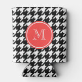 白黒コーラルモ千鳥格子のノグラム 缶クーラー (裏面)