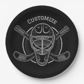 白黒ゴアリーマスク ペーパープレート (正面)