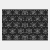 白黒ゴアリーマスク ラッピングペーパーシート (正面)