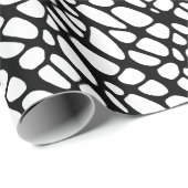 白黒ゴシックくもの巣パタオーガニックーン ラッピングペーパー (ロールコーナー)