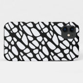 白黒ゴシックくもの巣パタオーガニックーン Case-Mate iPhoneケース (裏面(横))
