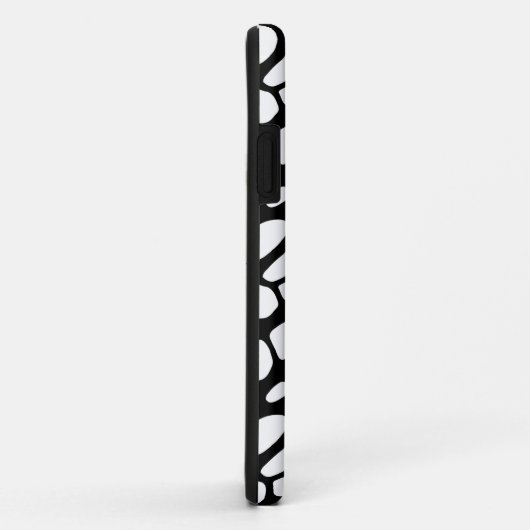 白黒ゴシックくもの巣パタオーガニックーン Case-Mate iPhoneケース (裏面/右)