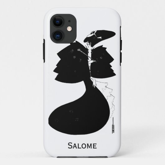 白黒ゴシックゴシック様式アールヌーボーSalome Case-Mate iPhoneケース (裏面)