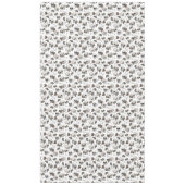 白黒ゴシックスカルとバラハロウィーン テーブルクロス (正面)