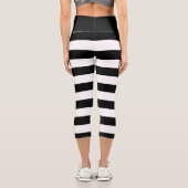 白黒ゴシックストライプロリータ カプリレギンス (裏面)