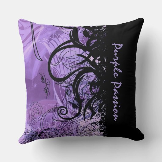 白黒ゴシックパターン装飾用クッション クッション (裏面)