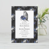 白黒ゴシックフローラ結婚ズ 招待状 (スタンド正面)