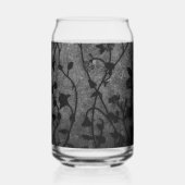 白黒ゴシック様式のアンティークフローラ ガラス缶 (裏面)