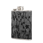 白黒ゴシック様式のアンティークフローラ フラスク (左)