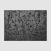 白黒ゴシック様式のアンティークフローラ 薄葉紙 (正面)