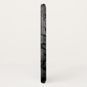 白黒ゴシック様式のアンティークフローラ Case-Mate iPhoneケース (裏面/左)