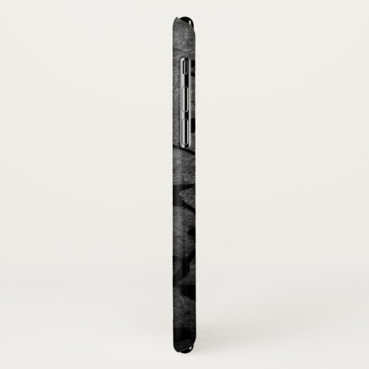 白黒ゴシック様式のアンティークフローラ Case-Mate iPhoneケース (裏面/左)