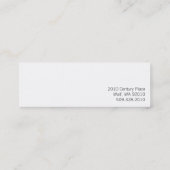 白黒ゴシック様式 スキニー名刺 (裏面)