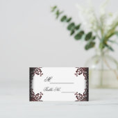 白黒ゴシック結婚体座席表 プレイスカード (スタンド正面)