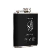 白黒ゴシック結婚花婿介添人 フラスク (右)