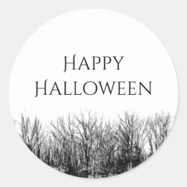 白黒ゴシック・ウッズハロウィーン ラウンドシール