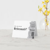 白黒ゴシックRep Bridesmaid提案書 カード (黄色い花)