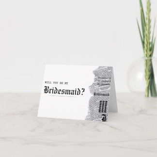 白黒ゴシックRep Bridesmaid提案書 カード