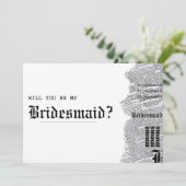 白黒ゴシックRep Bridesmaid提案書 カード (スタンド正面)