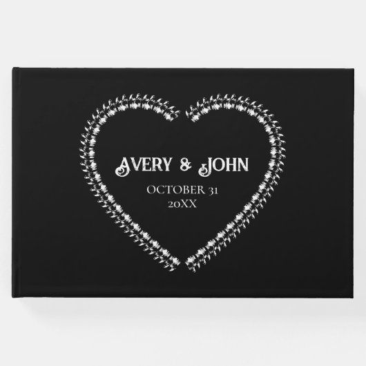 白黒ゴシッミニマルク結婚ズ ゲストブック (正面)