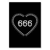 白黒ゴシッミニマルク結婚ズ テーブルナンバー (正面)