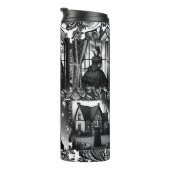 白黒ゴシッ不気味クの女の子 タンブラー (回転右)