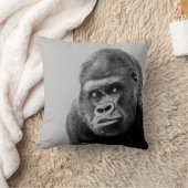白黒ゴリラ クッション (ブランケット)
