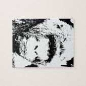 白黒ゴリラ ジグソーパズル (横)