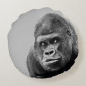 白黒ゴリラ ラウンドクッション (裏面)
