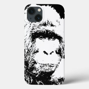 白黒ゴリラ iPhone 13ケース