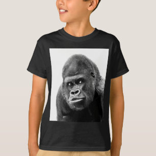 白黒ゴリラ Tシャツ