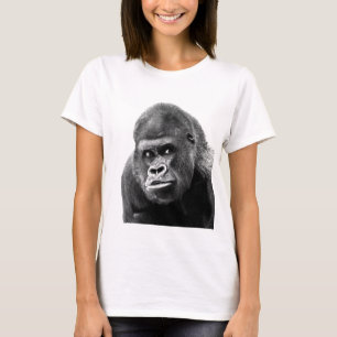 白黒ゴリラ Tシャツ