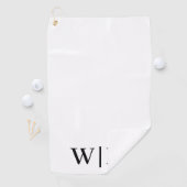 白黒ゴルフタパーソナライズされたオル ゴルフタオル (インサイチュ)