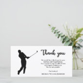 白黒ゴルフプレーヤー追悼式 サンキューカード (スタンド正面)