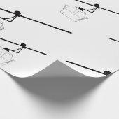 白黒ゴンドラ包装紙。 ラッピングペーパー (角)