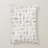 白黒ゴージャスモダンな幾何学模様 アクセントクッション (正面(垂直))