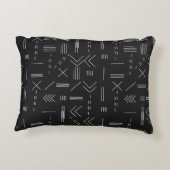 白黒ゴージャスモダンな幾何学模様 アクセントクッション (裏面)