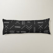 白黒ゴージャスモダンな幾何学模様 ボディピロー (裏面)