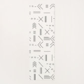 白黒ゴージャスモダンな幾何学模様 ヨガマット (裏面)