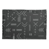 白黒ゴージャスモダンな幾何学模様 枕カバー (裏面-左)