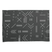 白黒ゴージャスモダンな幾何学模様 枕カバー (正面右)