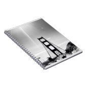 白黒ゴールデンゲートブリッジ ノートブック (右側)