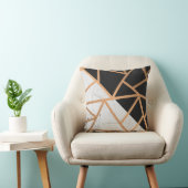 白黒ゴールデンマーブルモザイク クッション (椅子)