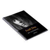 白黒ゴールドの写真 ノートブック (右側)