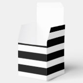 白黒ゴールドフォイルストライプのパーティーの好意ボックス フェイバーボックス (オープン)