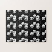 白黒サイコロジグソーパズル ジグソーパズル (横)