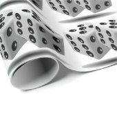 白黒サイコロ ラッピングペーパー (ロールコーナー)